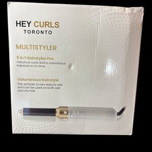 Hey Curls Toronto 5 in 1 Multistyler Pro White/Gold - NEW *Box is distressed
